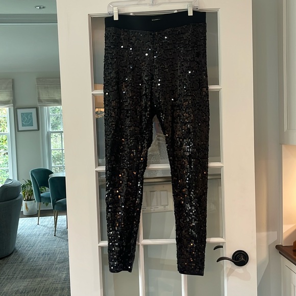 Express Sequence Leggings Size Medium - Picture 1 of 4